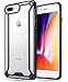 iPhone 7 Plus / iPhone 8 Plus Case, POETIC Affinity Series Premium Thin/No Bulk/Clear/Dual material Protective Bumper Case for Apple iPhone 7 Plus (2016) / iPhone 8 Plus (2017) Black/Clear