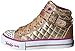Skechers Kids Shuffles Light Up Sneaker (Toddler/Little Kid), Gold Quilt, 11 M US Little Kid