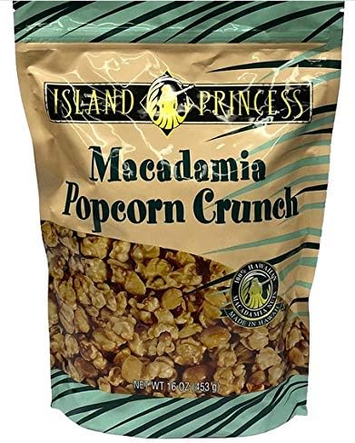 Amazon マカダミアポップコーンクランチ Macadamias Popcorn Crunch 16 Ounce 453g 2 Pack 2袋 海外直送品 アイランドプリンセス ポップコーン 通販