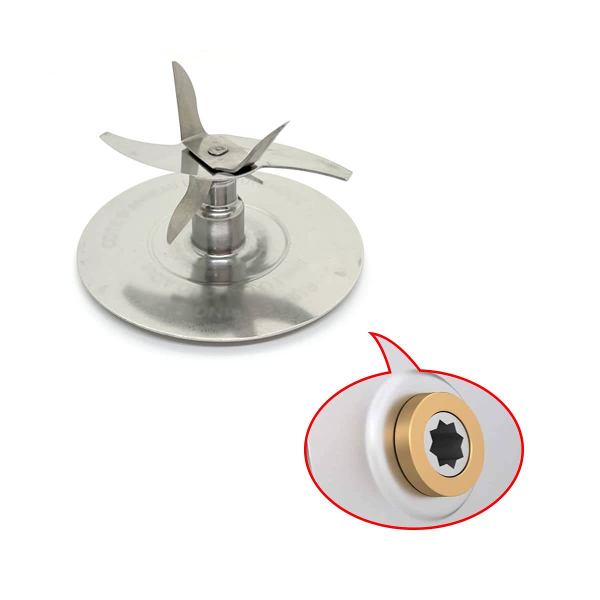 for Oster Pro 1200 Blender Replacement Parts Blender Ice Blade with Jar Base Cap and Rubber O Ring Seal Gasket Accessory Refresh Kit