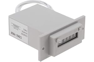 WALFRONT DC24V Pulse Counter, CSK6-YKW 6 Digit Electromagnetic Pulse Counter (DC24V)