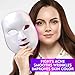 Lacomri 7 Color LED Light Therapy Acne Mask - LED Mask Skin Rejuvenation - Anti Aging - Reduce Wrinkles - Red Light Treatment - Photon Lights - Korean Skin - Home And Professional Facial Beauty Device