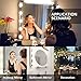 Nicewell Vanity Mirror Lights Dimmable 10 LED Bulbs Makeup Kit USB Power Supply Plug DIY Hollywood Style Adjustable Touch Sensor for Dressing Table Bathroom Wall Mirror Lighting (Mirror not Included)