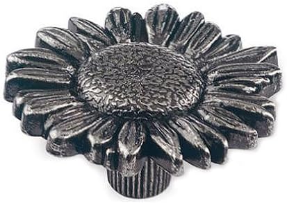 Siro Designs SD78-102 Flower Knob, 1.85-Inch, Antique/Tin