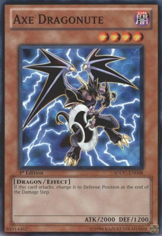 Yu-Gi-Oh! - Axe Dragonute (SDDC-EN008) - Structure Deck: Dragons Collide - 1st Edition - Common
