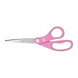 Westcott 15387 8-Inch Pink Ribbon Stainless Steel