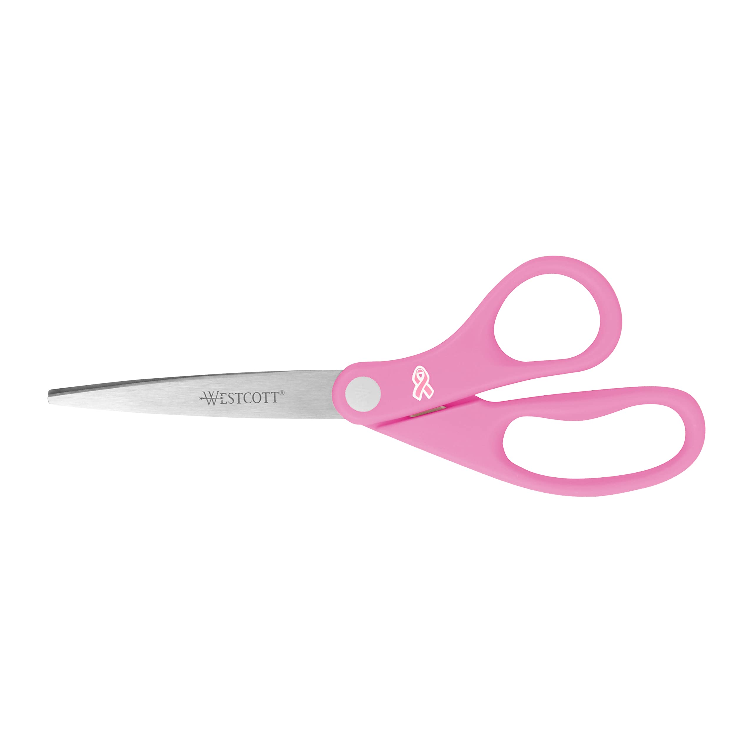 Photo 1 of Westcott 15387 8-Inch Pink Ribbon Stainless Steel Scissors For Office and Home