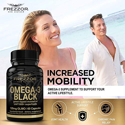 FREZZOR Omega 3 Black for Joint Care & Comfort New Zealand Green