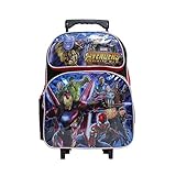 Marvel Avengers Infinity War Black & Red Large Boy's Rolling School Backpack