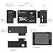 SJCAM SJ6 Kit (Including Extra Battery, 6-in-1 Accessories)SJ6 LEGEND Dual Screen 2″ LCD Touch Screen 2880×2160 Novatek NT96660 Panasonic MN34120PA CMOS 4K Ultra HD Sport DV Action Camera Silver