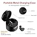 Touch Control True Wireless Earbuds, Volume Control with Active Siri for iPhone Samsung, Bluetooth Earbuds V4.2 with Metal Charging Box, Waterproof Noise Canceling In Ear buds w/ Mic, Change Songs