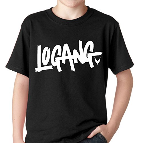 Logang Logan Paul Kids T- Shirt (X- Large / 18-20 Yrs, Black)