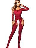 Kaei&Shi Fishnet Bodysuit For Women Fit 0-18, Sexy