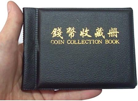 NUOLUX Coin Collection Album 60 Coin Holders Can Hold 50P and 2 Pound Coins Black