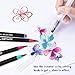 Watercolor Real Brush Pens Set, 24 Vibrant Markers with 1 Refillable Water Brush Pen for Artists and Beginner, Flexible Brushes Tip for Calligraphy Lettering Coloring Hand Writing Sketching