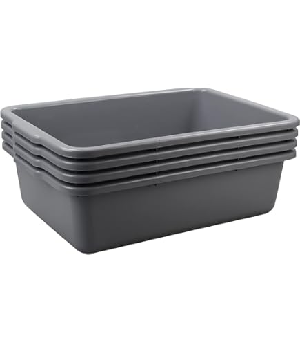 Amazon.com: Eagrye 4-Pack Large Bus Tubs, Commercial Tote Box