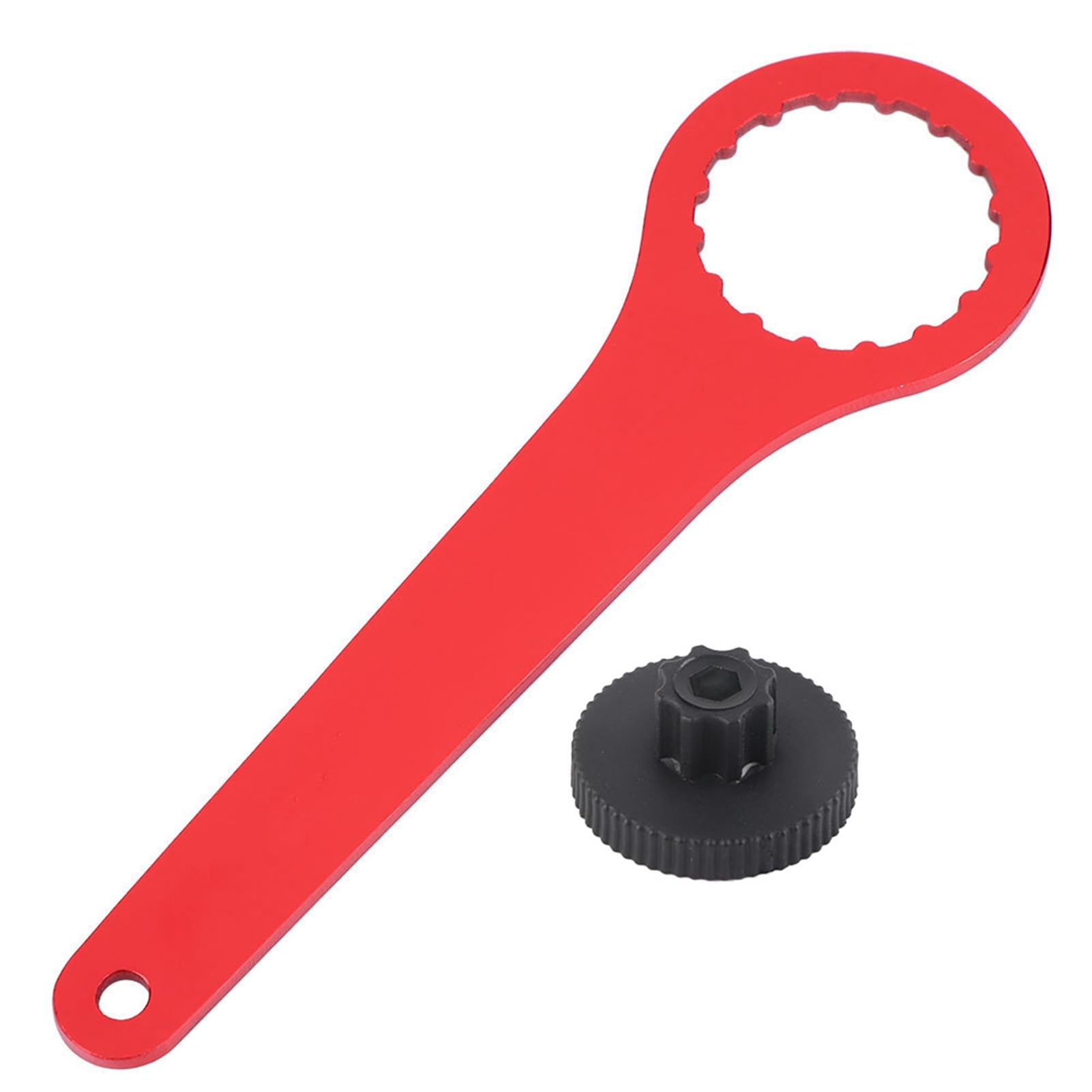 Bottom Bracket Tool, Bicycle Bottom Bracket Remover Wrench Spanner Bike Repair Crank Arm Tool for Most Mountain Road Bikes (Red)