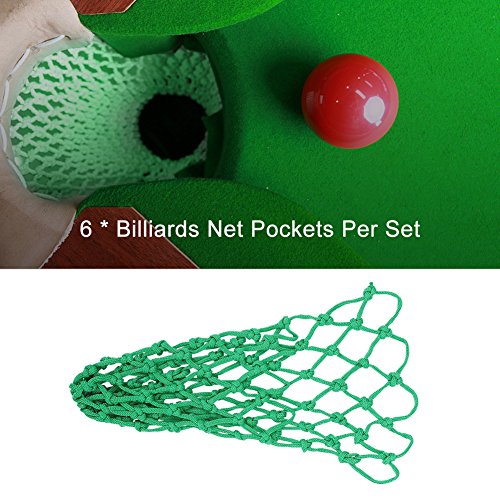 Asixx Billiard Pockets, 6 Pcs/Set Pool Table Kit or Billiards Pockets/Net Bag, Pool Table Billiard Pockets Suitable for Billiards Clubs or Other Leisure and Entertainment Places