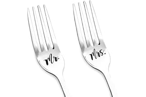 Mr and Mrs Wedding Cake Fork for Couple Bride Groom Engagement Gifts for Coupls Newly Engaged Anniversary Christmas Gifts for