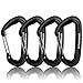 Aluminium 12KN Wiregate Carabiners Rated 2645 LBS Each Heavy Duty Lightweight Carabiner Clips for Hammock Rocking Camping