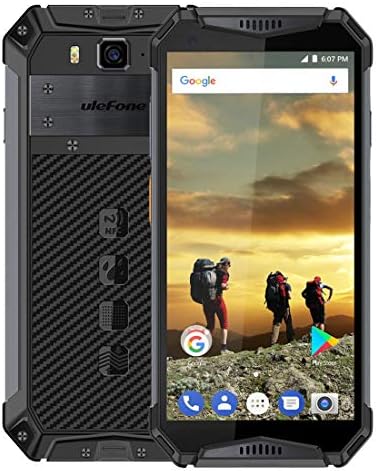ULE Fone Armor 3 Rugged Phone 4GB+64GB 10300mAh Battery 5.7 inch Android 8.1 Oreo Helio P23(MKT6763T) Octa-core 64-bit up to 2.5GHz GSM & WCDMA & FDD-LTE (Black)