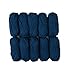 Knit Picks Wool of The Andes Yarn Pack - 10 Skeins of Blue 100% Wool Worsted Weight Yarn (Sapphire Heather)