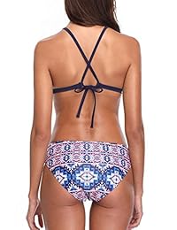 Sociala Necktop triángulo cadena de Bikini traje de baño de dos piezas