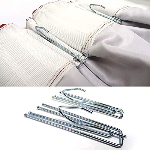 Dritz Home 44324 Long Neck Pleater Drapery Hooks (14Piece) , Silver