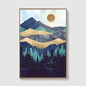 Framed Home Artwork Nordic Style Abstract Color for...