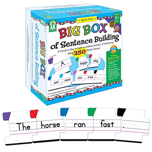 Key Education Publishing Big Box of Sentence Building Games Learning Materials for Age 5 and Up , 840008