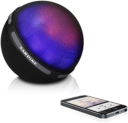 Sardine Led Bluetooth Speaker with Led Light Show - Supports Aux TF Card, Portable Light Show Bluetooth Speaker for iPhone iPad, Samsung, Tablets ,Party Speaker for Dancing,Hands Free (one piece)