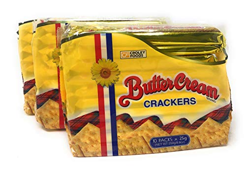 Croley Foods Buttercream Crackers - Original Flavor, 8.8 oz (250g) 10 Count, 3 Pack