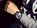 Binmer(TM)Fashion Unisex Men Women Silicone Quartz Analog Wrist Watch Big Dial Watches Black