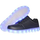 YuanRoad Unisex LED Light Up Shoes with USB Charging Glowing Luminous LED Sneakers