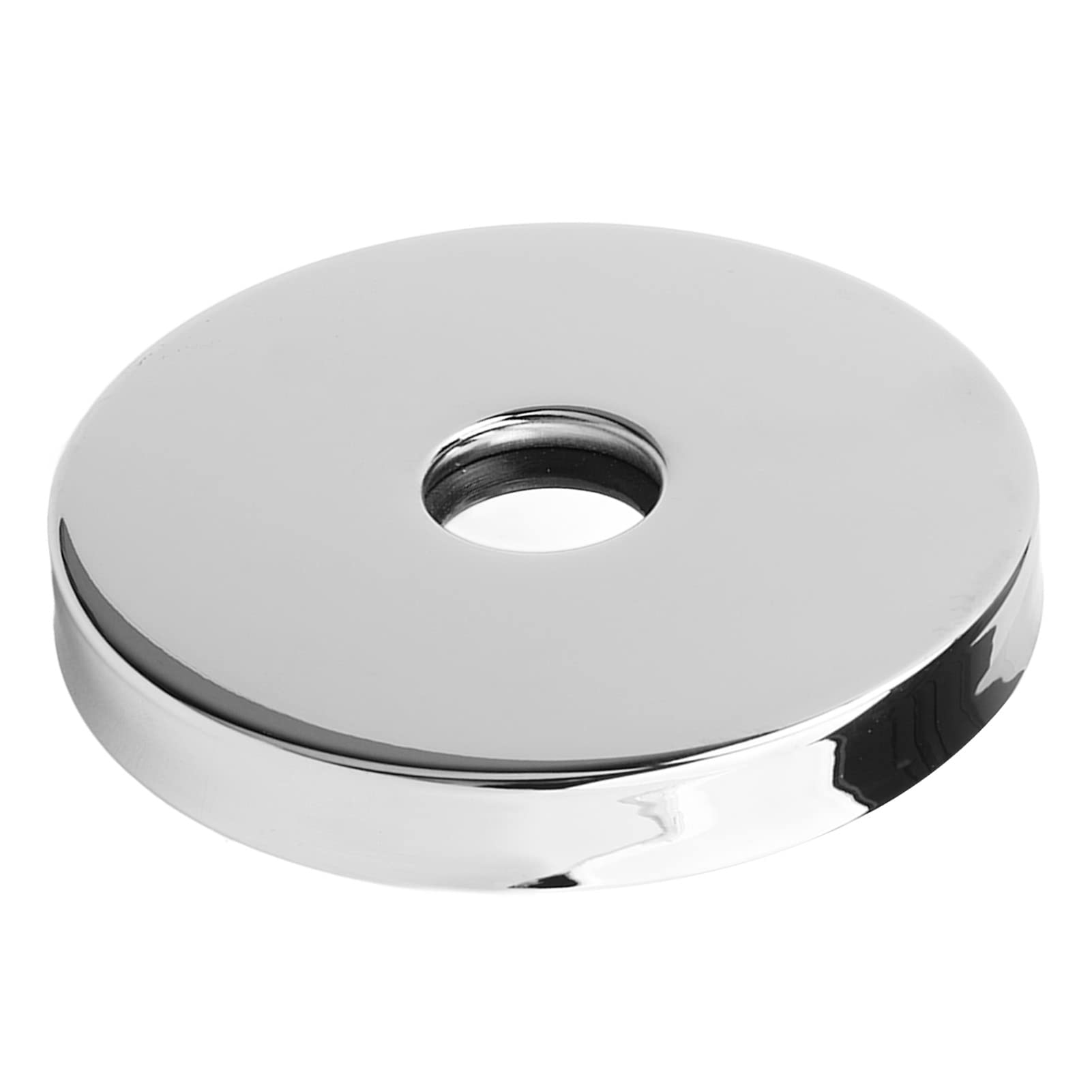 AUNMAS Large Shower Arm Flange, 8.9cm/3.5in Outer Diameter Stainless Steel Shower Arm Escutcheon Plate for G1/2in Pipe Replacement (Electroplated)