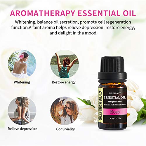 Rose Essential oils, 100 Pure Therapeutic Grade essential Oil 10ml