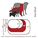 Majestic Pet 40 Inch Suede Calming Dog Bed Washable 40x29x9 (Inch)– Cozy Soft Round Donut Dog Bed with Spine Support for Dogs to Rest Their Head - Pet Bed Large – Stone