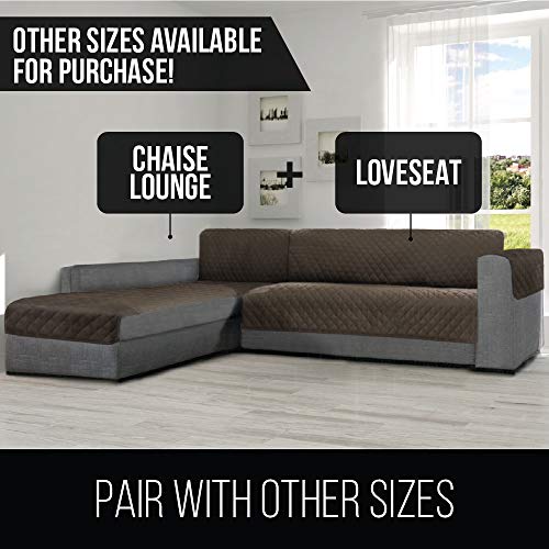 Sofa Shield Patented Chaise Lounge Couch Cover, Reversible L Shaped