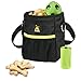 Dog Treat Pouch with Waste Bags Dispenser, Furkicks Pet Training Bag with Adjustable Waist Belt & Shoulder Strap, Hands Free Carries for Walking
