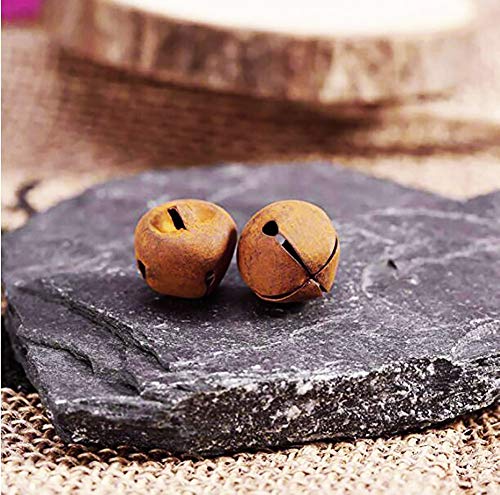 IDOXE Rusty Jingle Bells Metal Cutout Decorative Bells Pendant 50pcs 15mm for Wreath, Holiday Home and Christmas Decorations, Craft DIY - Thumbnail 2