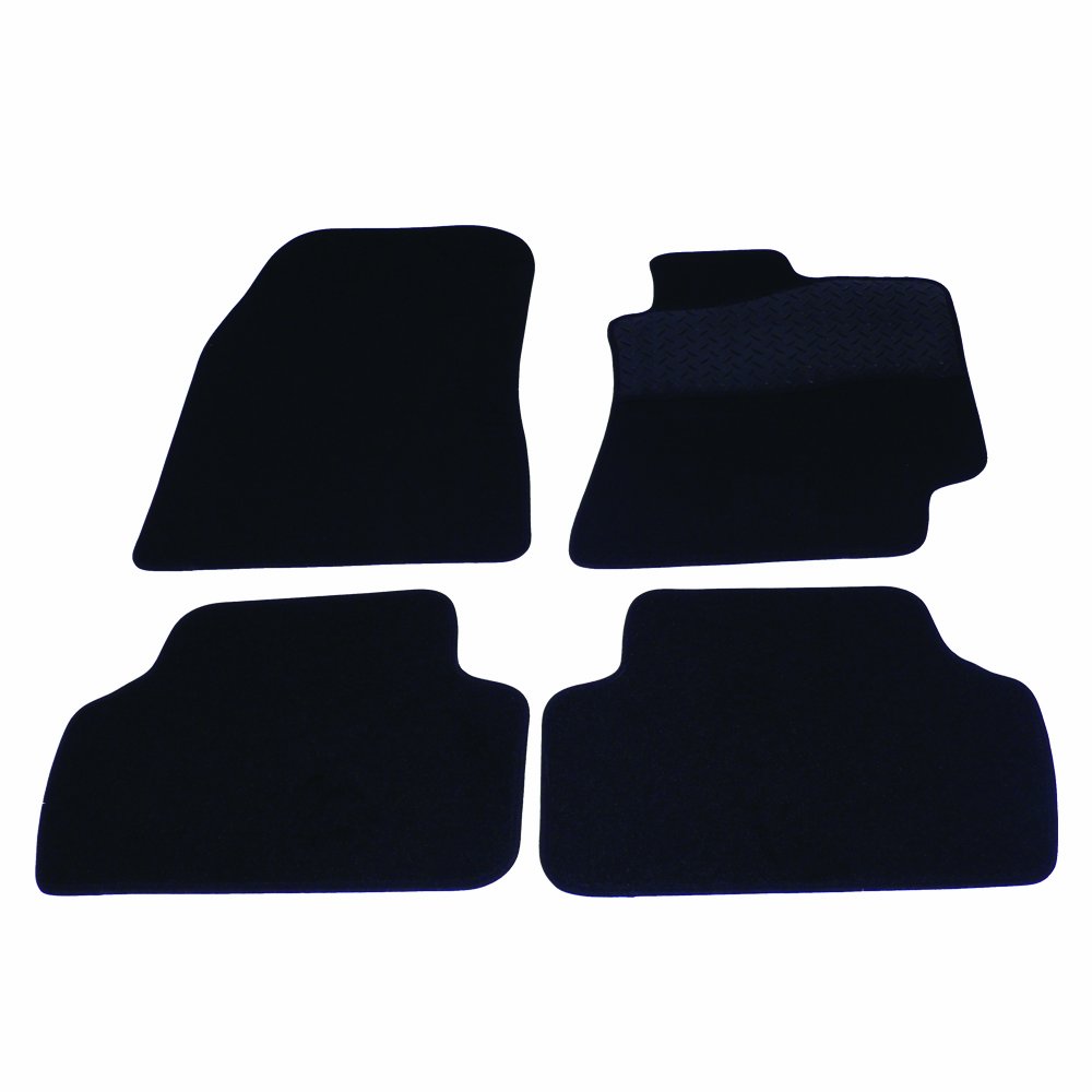 Sakura Mat Set for Lexus IS200 99-05 Carpet with Rubber Heelpad - Black