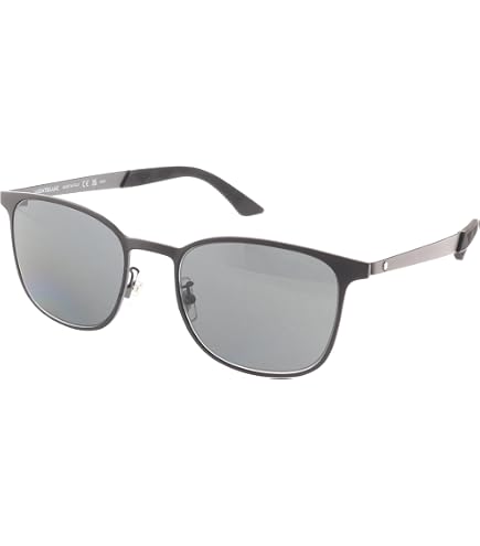 Mont Blanc MB0276S Sunglasses Grey Acetate/Metal Rectangle MB0276S Sunglasses - Montblanc Authorized Retailer  main image 4