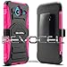 Evocel Microsoft Lumia 640 XL Case - Dual Layer [New Generation] Rugged Holster Case with Kickstand and Belt Swivel Clip Nokia Lumia 640 XL - Retail Packaging, Pink