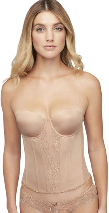bridal bustier low back