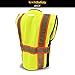 KwikSafety (Charlotte, NC) GRAND KAHUNA (11 Pockets w/D-Ring Pass Thru) Class 2 ANSI High Visibility Reflective Safety Vest Heavy Duty Mesh Zipper and HiVis Construction Work Men Yellow Black L/XL