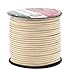Mandala Crafts Faux Suede Cords Cream Leather Cords for Jewelry Making - 2.65mm Leather Laces Leather Strips Flat Vegan Leather Strings for Dream Catchers Supplies