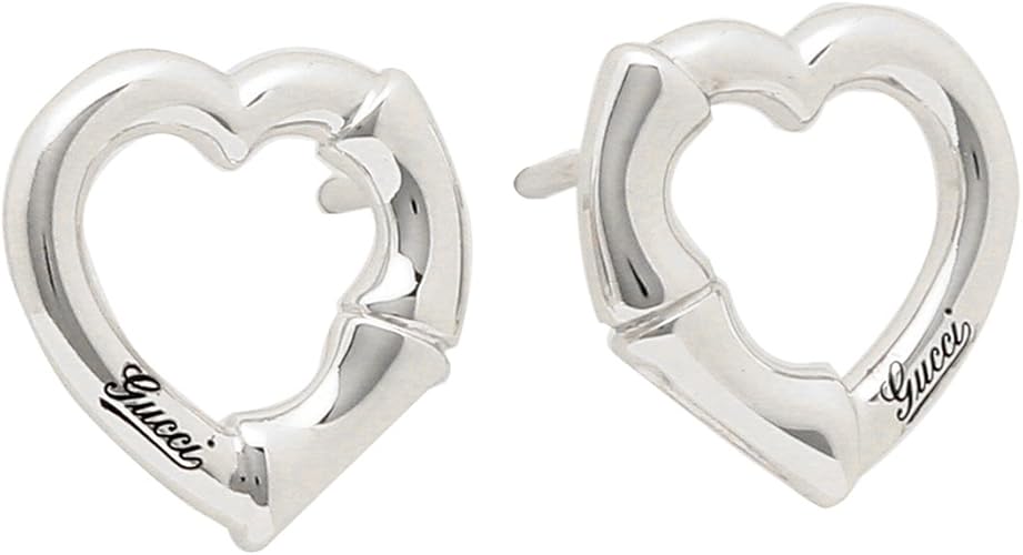 Amazon グッチ ピアス アクセサリー レディース Gucci J8400 0702 バンブーハート シルバー 並行輸入品 ピアス 通販