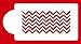 Designer Stencils Chevron Cake Side Stencil, Beige/Semi-Transparent