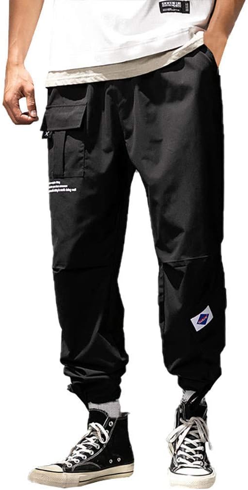 Walaha Multi Pockets Cargo Harem Jogger Pants Men Hip Hop Fashion Casual Track Trousers Streetwear Harajuku Hipster Sweatpants