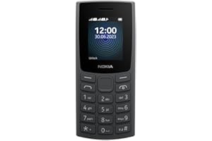 Nokia 105 4G | Dual SIM | GSM Unlocked Mobile Phone | Volte | Charcoal | International Version | Not AT&T/Cricket/Verizon Compatible